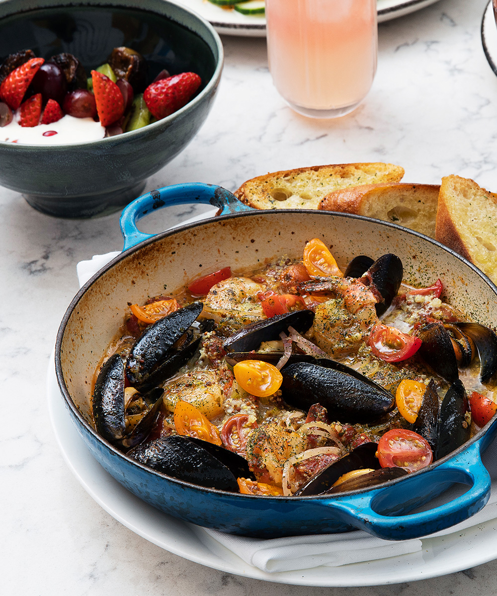 Mussels and Prawns