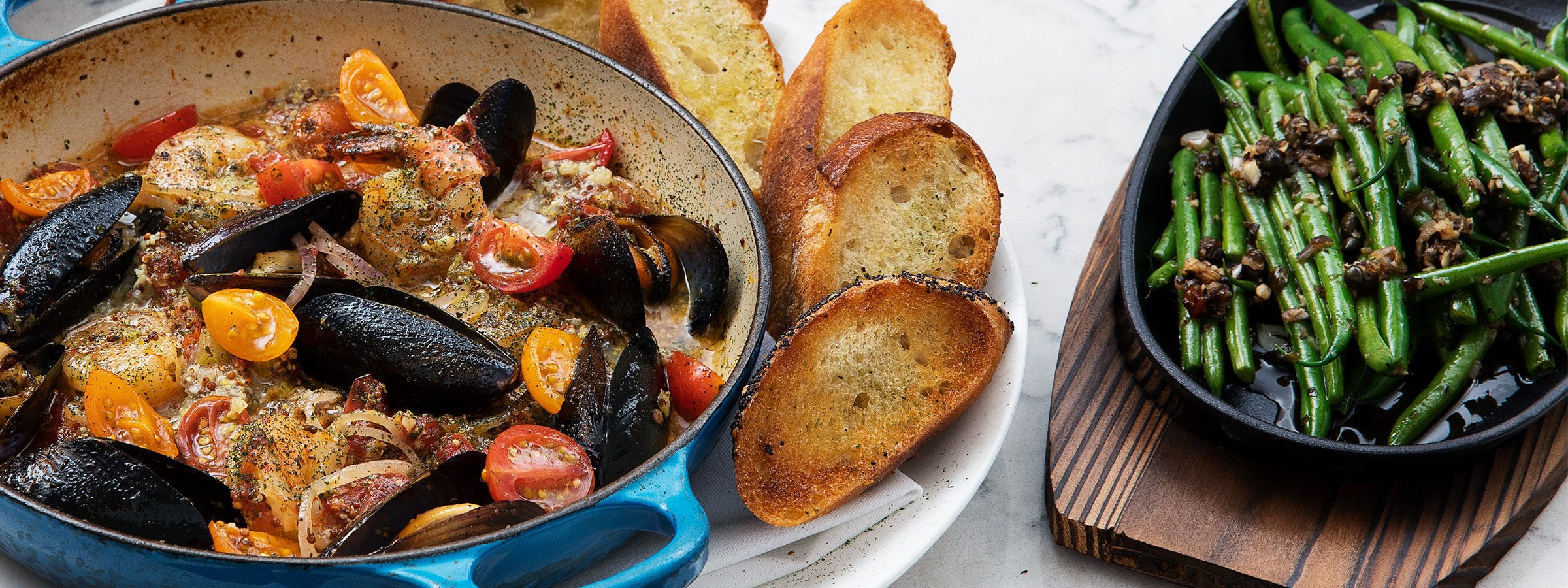 Mussels and Prawns
